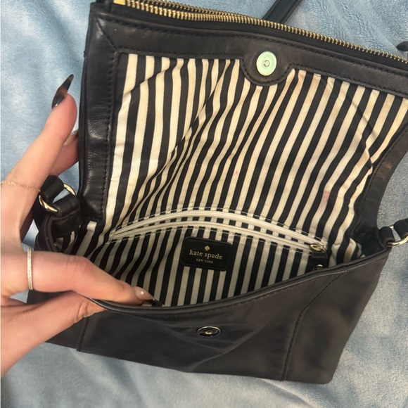 Crossbody black leather Kate spade purse. - Picture 5 of 5